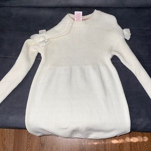 GIRLS SWEATER WITH BOW DETAILING